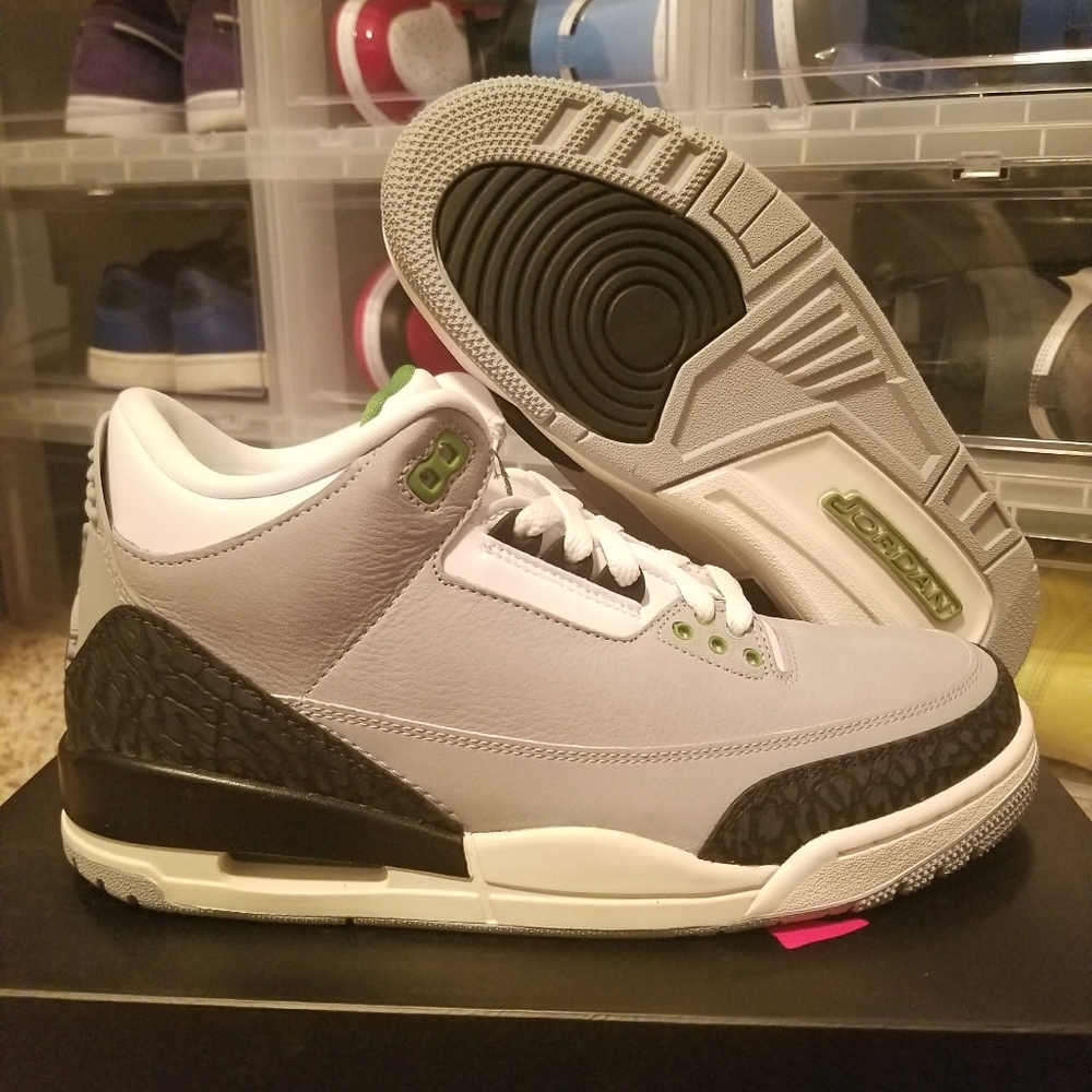 Air Jordan 3 Retro Chlorophyll Sz 8.5